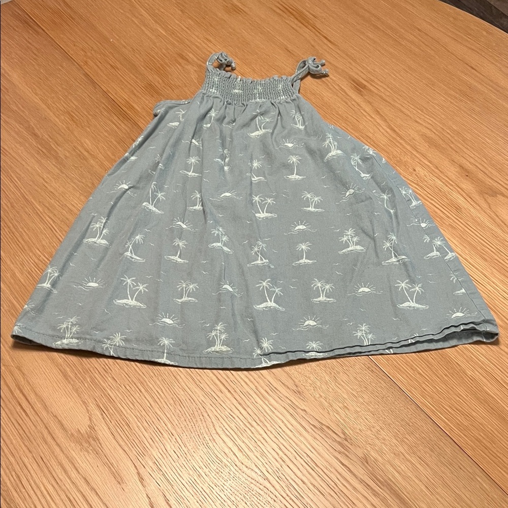 Kids Casual Dress in Light Green